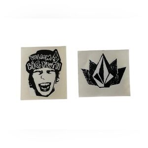 Bundle of 2 VOLCOM Skate Surf Snow Stickers